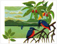 Anna Garland, Kingfishers On Mangroves 
