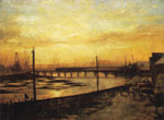 Fred McCubbin, Falls Bridge, Melbourne, 1882