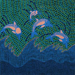Tobwabba Art Group, Dolphins Tobwabba Art Group, Dolphins