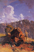 Arthur Streeton, Digger and His Log Arthur Streeton, Digger and His Log